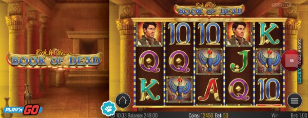Rich Wilde and The Book of Dead Slot On Tablet