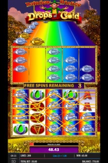 Rainbow Riches Drops Of Gold Free Spins