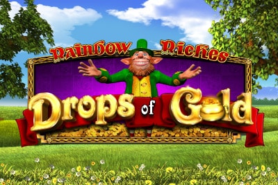 Rainbow Riches Drops Of Gold Slot Logo
