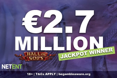 Hall of Gods Jackpot Winner