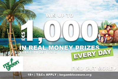 Win Real Money Prizes In The Latest Mr Green Slot Tournament