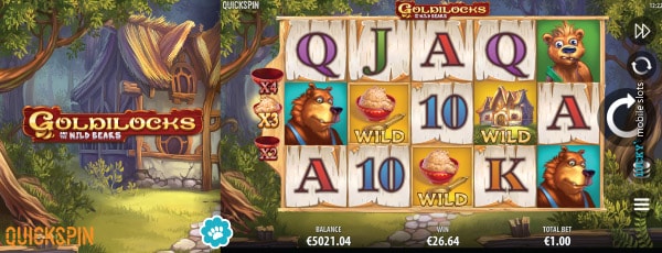 Goldilocks and the Wild Bears Mobile Slot