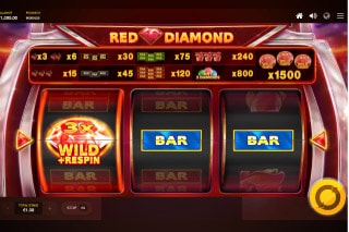 Red Diamond Mobile Slot Wild Respin