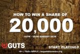 Win A Share of 20K In Guts Casino Promotion