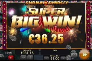 Shang Dynasty Mobile Slot Big Win