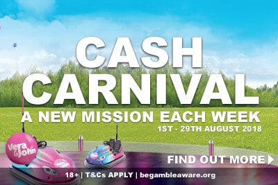 Win Real Money Prizes In The Vera&John Casino Cash Carnival