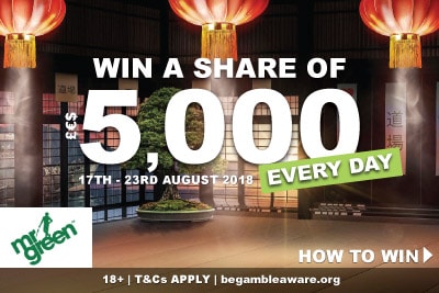 Win A Share Of 5 000 In Daily Cash Prizes All Week At Mr Green