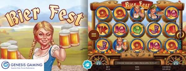 Genesis Gaming Bier Fest Mobile Slot Machine