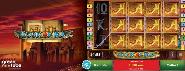 Greentube Book of Ra Deluxe Slot Big Win