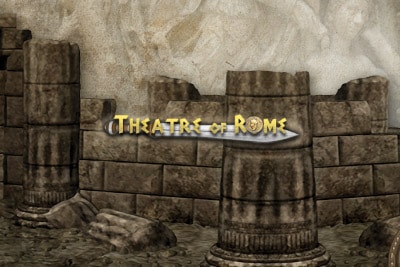 Theatre Of Rome Mobile Slot Logo