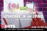 Win New iPhone X or iPad In GUTS-MAS This September
