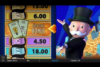 Monopoly Big Money Reel Slot Bonus Wheel
