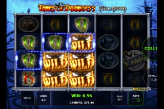 Tales of Darkness Full Moon Mobile Slot Wilds