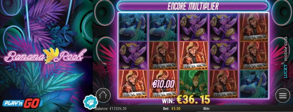 Banana Rock Slot With Encore Multiplier Feature