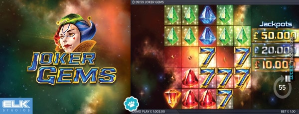 Elk Studios Joker Gems Slot Machine With Jackpots