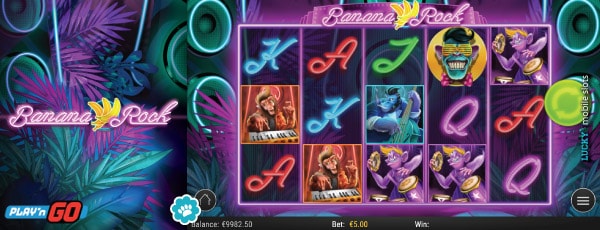 Play'n GO Banana Rock Mobile Slot Preview