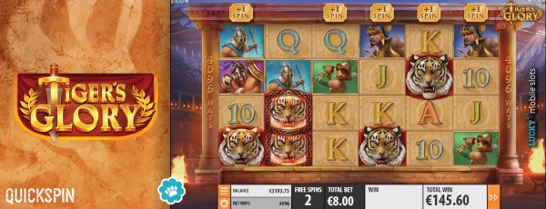 Tigers Glory Slot Machine Free Spins Round