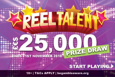 Reel Talent Slot Cash Prize Draw at Mr Green