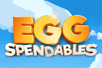 Eggspendables Mobile Slot Logo