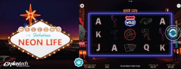 Playtech Neon Life Mobile Slot