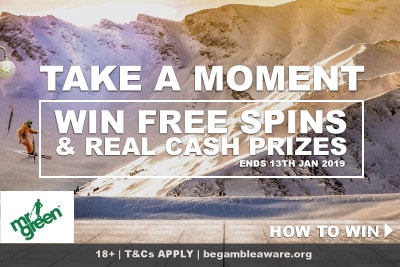 Win Free Spins In The Mr Green Casino Take A Moment Promotion