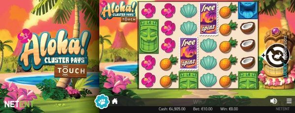 NetEnt Aloha Cluster Pays Slot Machine