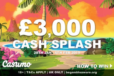 UK Casumo Casino Cash Splash Promo