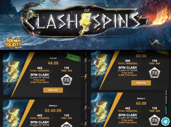 Videoslots Clash Of Spins Tournaments Examples