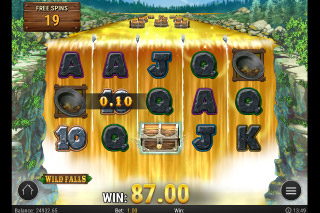 Wild Falls Slot Free Spins Win