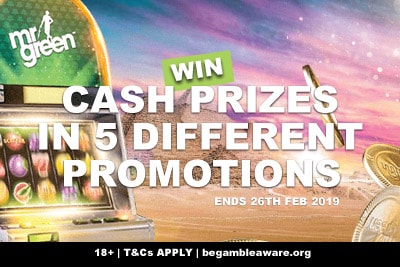 Win Cash Prizes In The Latest Mr Green Casino Promotions