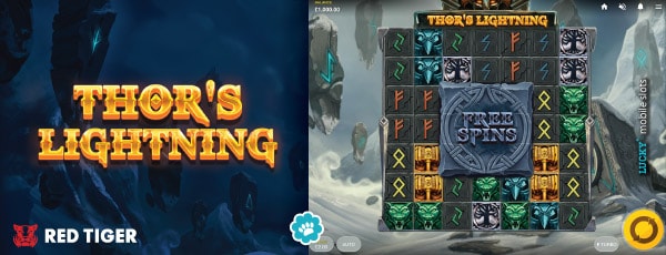 Red Tiger Gaming Thor's Lightning Slot Machine