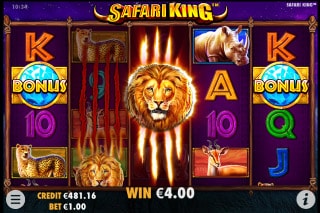 Safari King Mobile Slot Wild Win
