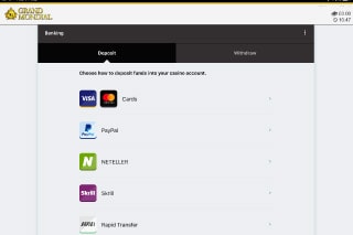 Grand Mondial Casino Payments