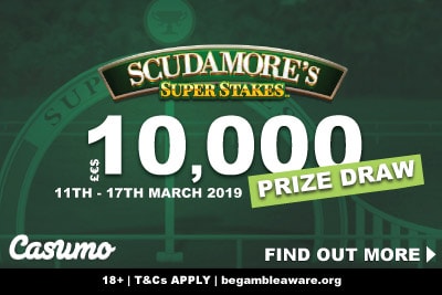 Scudamore's Super Stakes 10,000 Prize Draw At Casumo