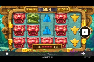Temple of Nudges Mobile Slot Game