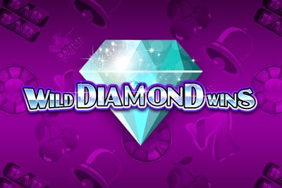 Wild Diamond Wins Mobile Slot Logo