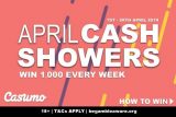 Win 1,000 Every Week In The Casumo Casino April Cash Showers