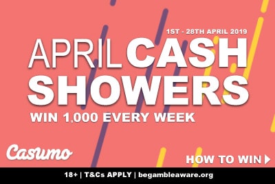 Win 1,000 Every Week In The Casumo Casino April Cash Showers