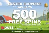 Win Up To 500 Free Spins At Guts Casino This Easter