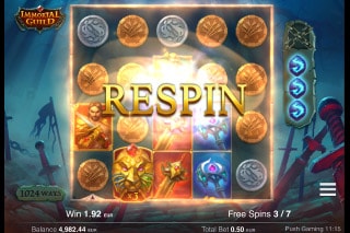Immortal Guild Slot Bonus Respin