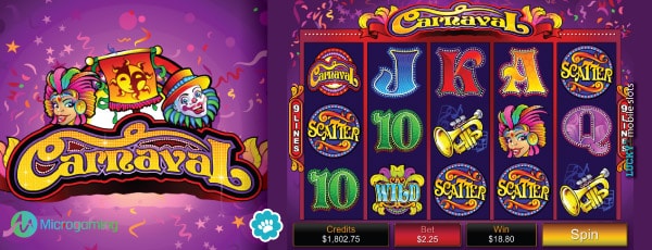 Microgaming Carnaval Mobile Slot Game