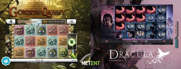 NetEnt Gonzo's Quest & Dracula Slots