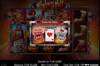 Highway To Hell Deluxe Slot Gamble Feature