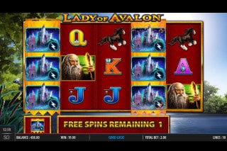 Lady of Avalon Slot Bonus Game