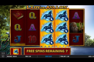 Lady of Avalon Slot Free Spins Bonus