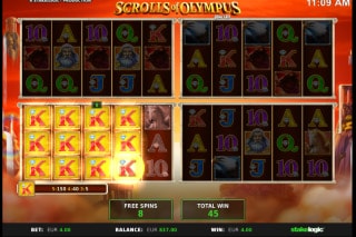 Scrolls of Olympus Quattro Slot Free Spins