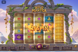 Wild Mantra Slot Respin Feature