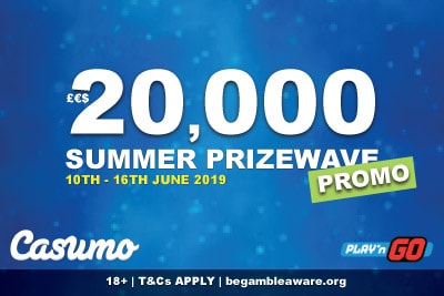 Casumo Mobile Casino Summer Prizewave Promo