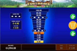 Fort Brave Slot Gamble Feature