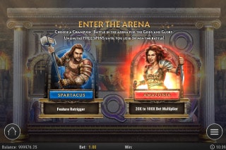 Game of Gladiators Slot Arena Choice